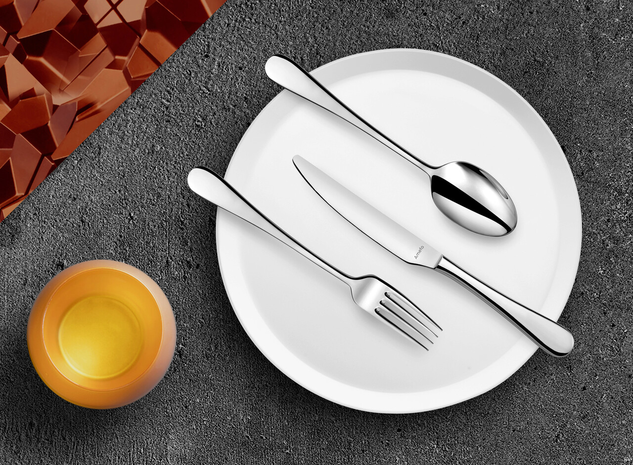 Set tacamuri, 24 piese, Venus, inox, argintiu - imagine 3